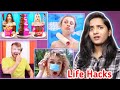 Useless LIFE HACKS "Troom Troom" 🤣| Rich Girl vs Broke Girl food challenge😳| Devika gupta