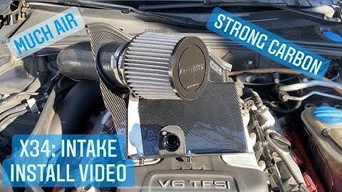X34 Carbon intake install for Audi B8 S4