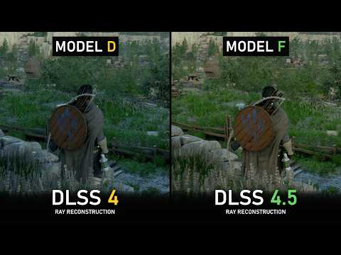 DLSS 4.5 vs DLSS 4 Ray Reconstruction - Quality & Performance Comparisons
