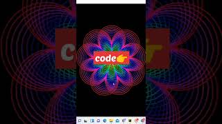 Beautiful flower in python ❀ | #shorts #coding #python #turtlegraphics