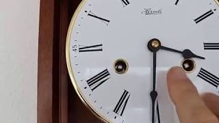 WALL CLOCK HERMLE TOP DESIGN!! GONG Chime Skeleton TOP TRANSLUCENT Large Germany