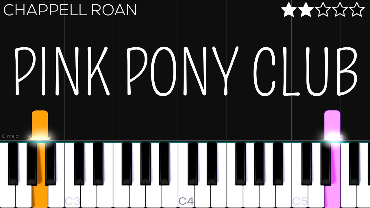 Chappell Roan - Pink Pony Club | EASY Piano Tutorial
