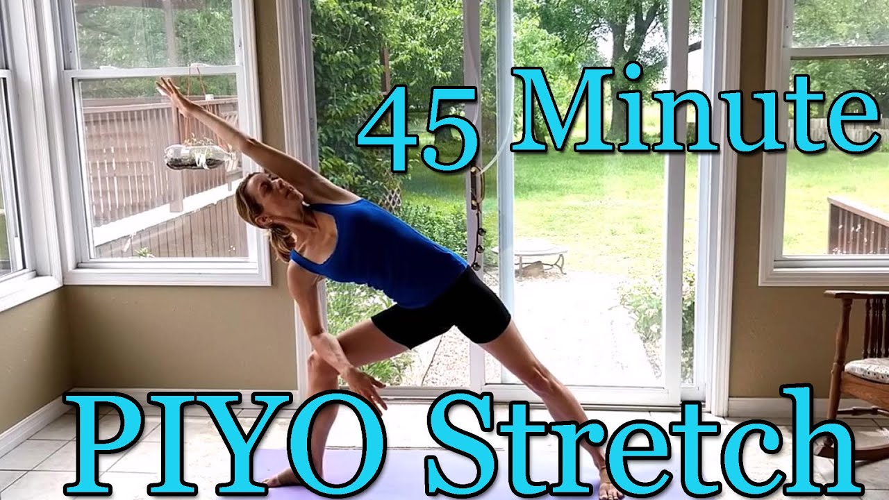 PIYO Workout 45 Minute Pilates/Yoga Blend Great Stretching