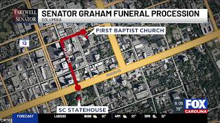 Previewing funeral procession in Columbia for late Sen. Lindsey Graham