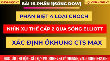 Vd16(P1-Sóng Dow):  Phân Biệt 4 Loại CHoCH| Nhìn Xu Thế Cấp 2 Qua Sóng Elliott ở khung CTS Max