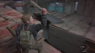 The Last of Us Part II | Abby catches ammo AND weapon after kill | Abby Anderson catching weapon