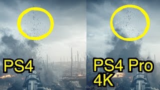 Battlefield 1: PS4 Pro 4K vs PS4