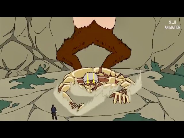 BEAST TITAN vs ARMORED TITAN - Attack on Titan - Fan Made Animation - Shingeki no kyojin chapter 70 class=