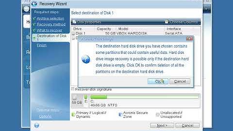 Acronis True Image - how to restore from set of backup files.