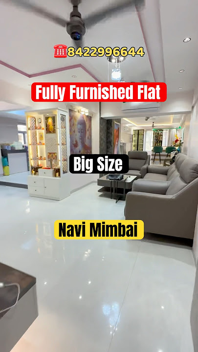 FULL FURNISHED 2 BHK   TERRACE FLAT FOR SALE IN NAVI MUMBAI | CARPET- 950 sqft APPROX