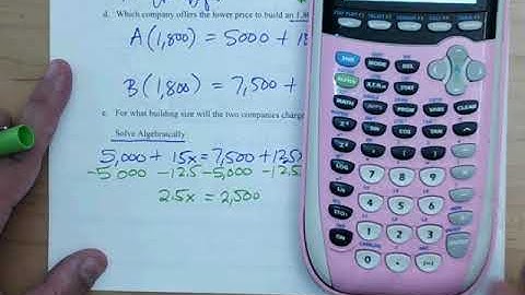 Solving Systems of Linear Equations by Graphing Part 4