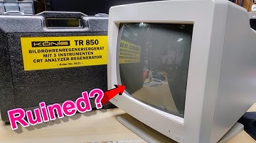 Can I rejuvenate the CRT in my Mitsubishi Multisync monitor?