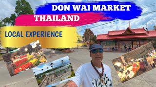 Don Wai Floating Market Nakhon Pathom 🇹🇭 | Thailand Riverside Market Near Bangkok (4K Walk Tour)