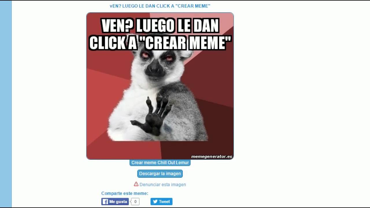 Como Crear Memes Gratis Sin Descargar Nada VER DESCRIPCIN YouTube