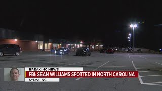FBI, others actively searching for escapee Sean Williams in Sylva, NC area