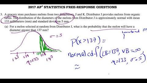 AP STATS 2017 FRQ #3 Walkthrough Probability Tree Diagram