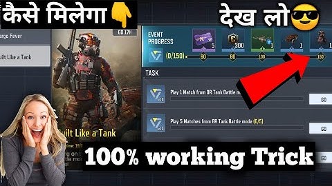 How To Complete Built Like A Tank Event Missions - Call Of Duty Mobile [Hindi]