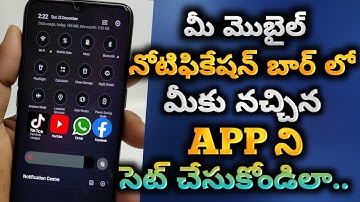 Create Application Shortcuts on Android Notification Panel |Add Your Favourite Apps Notification Bar