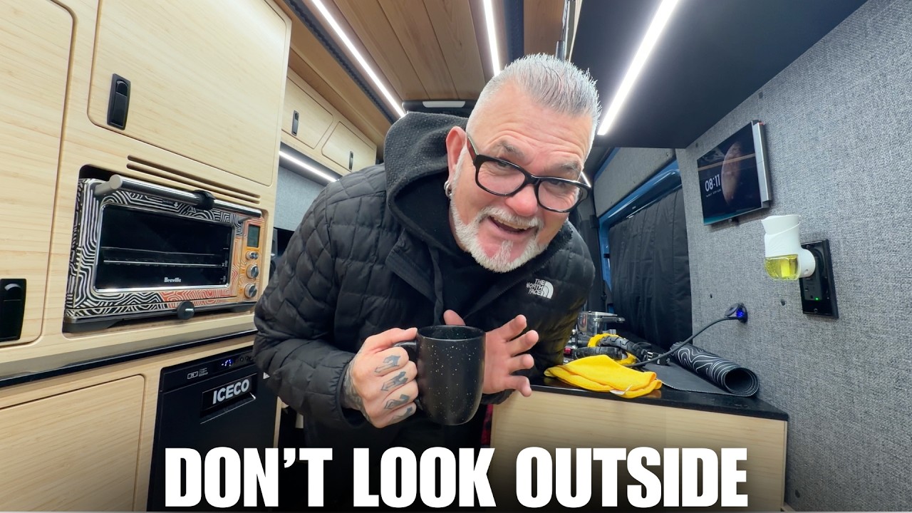 SNOW HITS THE ISLAND haha! Went To Look At a NEW VAN