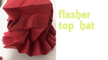 Origami  flasher top hat demo