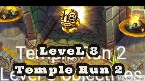 Temple Run 2 playing tricks to comple objectives with 9 gems