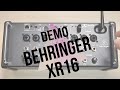 Behringer x air xr16  dmo complte de la console de mixage en rack