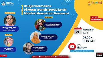 Webinar Belajar Bermakna Di Era Transisi Melalui Literasi Dan Numerasi