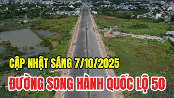 Quốc lộ 50: Cận cảnh đường song hành  quốc lộ 50 - nhà thầu đang thi công bức tốc về đích cuối năm