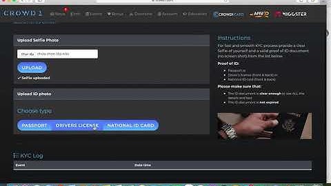 CROWD 1 HƯỚNG DẪN CÁCH KYC XÁC THỰC TÀI KHOẢN CHÍNH CHỦ