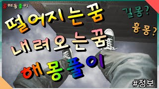 떨어지는꿈, 내려오는꿈에 대해서 알아보자!! - 꿈해몽&amp;꿈풀이, 길몽/흉몽