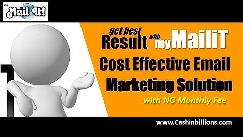 MyMailIt Review Demo | My Mailit Email Sender | Low Cost Email Marketing