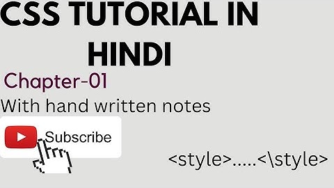 css chapter -01 with hand written notes...#html #css