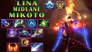 Mikoto [Lina] Crazy Magic Damage With 27 Kills - Dota 2 Pro Highlights