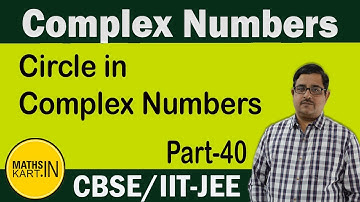 Circle in Complex Numbers | PART-40 | Complex Numbers Class-11CBSE/JEE Maths