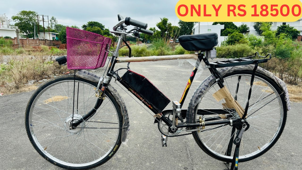 22 inch desi hub motor battery electric cycle in Meerut up | powerful ...