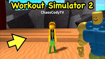 Getting BUFF in Roblox WORKOUT SIMULATOR 2