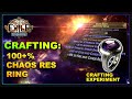 Poe 315  crafting a 107 chaos resistance ring