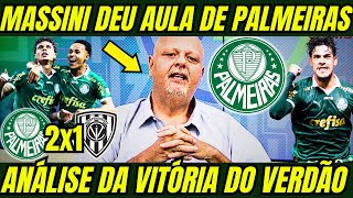 MASSINI FOI DIRETO NA ANÁLISE DE PALMEIRAS 2X1 DEL VALLE! "1º LUGAR GERAL PERTO DO VERDÃO!"