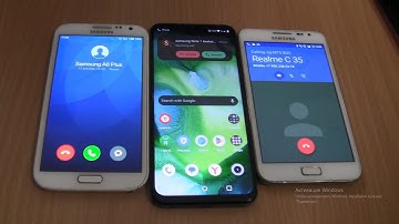 Incoming call&Outgoing call at the Same Realme c35+Samsung Galaxy Note MIUI+Note 1 Android 7