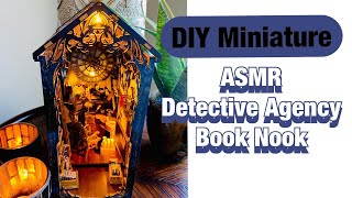 Detective Agency Book Nook | DIY Miniature ASMR Relaxing Hobby Crafts