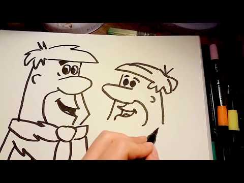 Video: How To Draw Fred And Barney In Stages