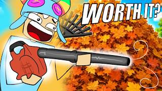 Is The Leaf Blower Good? ( Roblox Clean All The Leaves! )