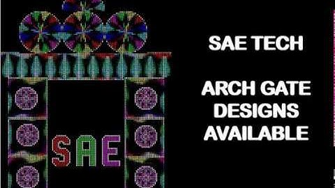 Pixel led arch gate designs availabe