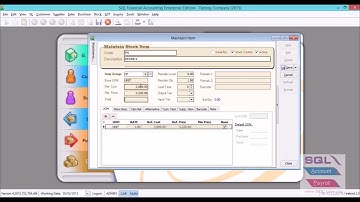 SQL ACCOUNTING : MAINTAIN STOCK ITEM