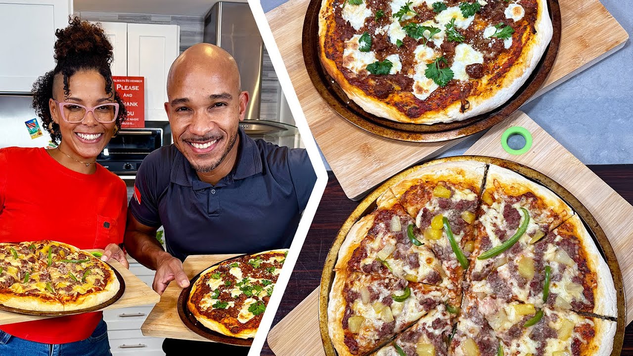 How To Make Homemade Pizza (Trini Style) 🇹🇹 Foodie Nation