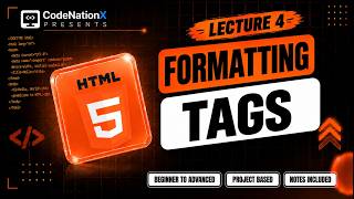 Master HTML Formatting Tags  | Bold, Italic, Mark, Strike, Superscript & More | Lecture 4
