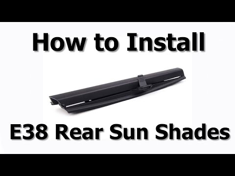 How to Install BMW E38 Rear Widow Shades after Repair
