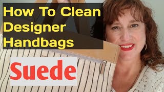 How To CLEAN DESIGNER Handbags SUEDE Leather Interior to resell on Ebay Poshmark Kate Spade