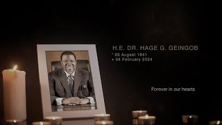 Burial Dr. Hage G. Geingob 25 February 2024