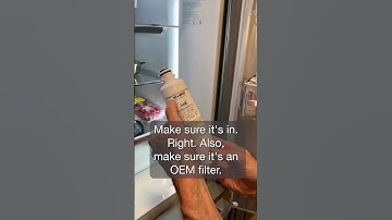 Quick fix for no water or ice in Bosch Refrigerator #shorts